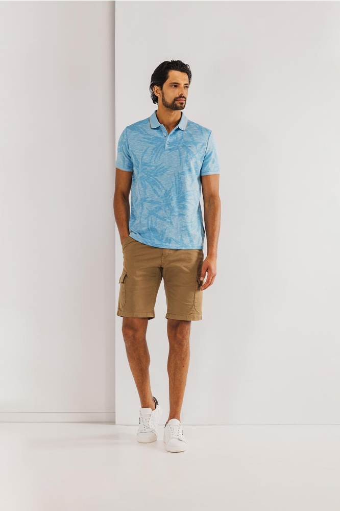 PIQUE POLO MET ALLOVER PRINT 464 15903 5611